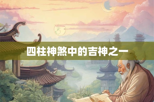 四柱神煞中的吉神之一