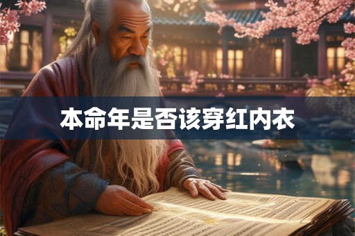 本命年是否该穿红内衣