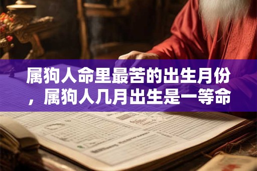 属狗人命里最苦的出生月份，属狗人几月出生是一等命？