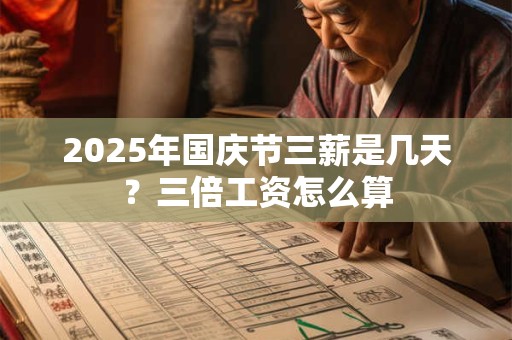 详细阅读:2025年国庆节三薪是几天?三倍工资怎么算 2025年国庆节三薪是几天?三倍工资怎么算