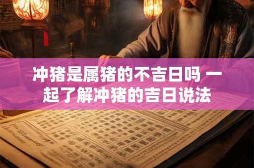 冲猪是属猪的不吉日吗 一起了解冲猪的吉日说法