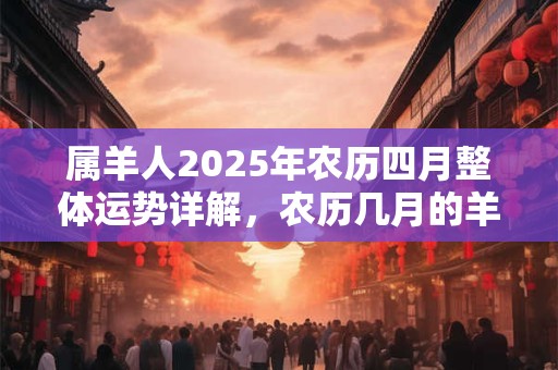 属羊人2025年农历四月整体运势详解，农历几月的羊有福？
