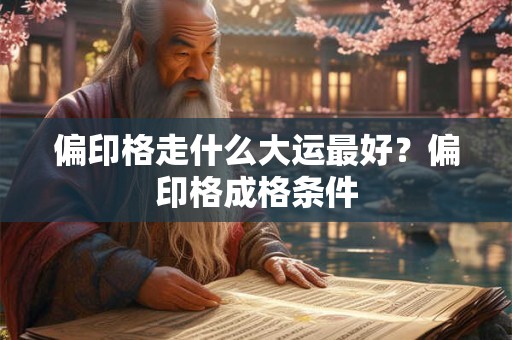 偏印格走什么大运最好？偏印格成格条件