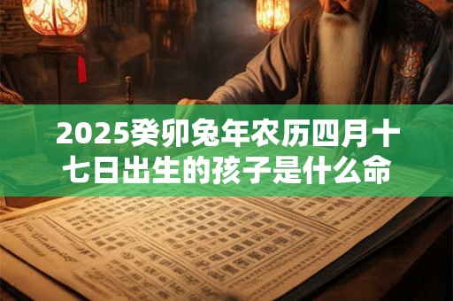 2025癸卯兔年农历四月十七日出生的孩子是什么命