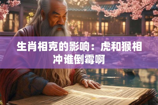 生肖相克的影响：虎和猴相冲谁倒霉啊