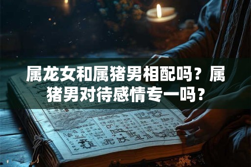 属龙女和属猪男相配吗？属猪男对待感情专一吗？