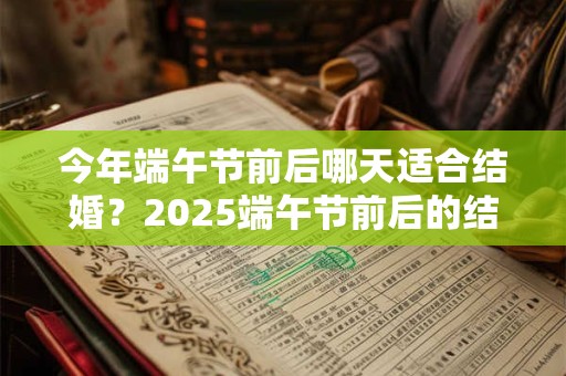 今年端午节前后哪天适合结婚？2025端午节前后的结婚吉日
