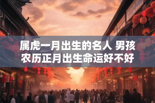 属虎一月出生的名人 男孩农历正月出生命运好不好