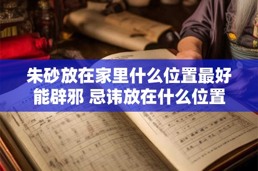 朱砂放在家里什么位置最好能辟邪 忌讳放在什么位置