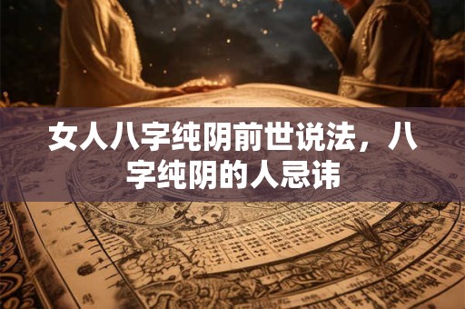 女人八字纯阴前世说法，八字纯阴的人忌讳