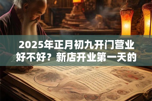 2025年正月初九开门营业好不好？新店开业第一天的讲究