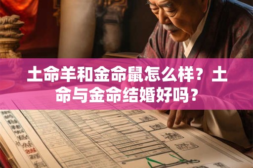 土命羊和金命鼠怎么样？土命与金命结婚好吗？