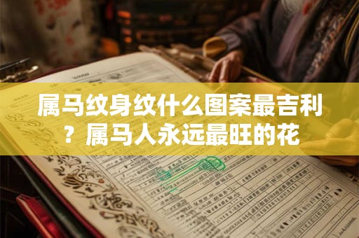 属马纹身纹什么图案最吉利？属马人永远最旺的花