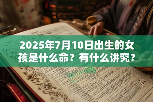 2025年7月10日出生的女孩是什么命？有什么讲究？