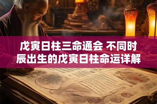 戊寅日柱三命通会 不同时辰出生的戊寅日柱命运详解