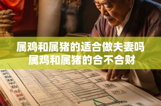 属鸡和属猪的适合做夫妻吗 属鸡和属猪的合不合财