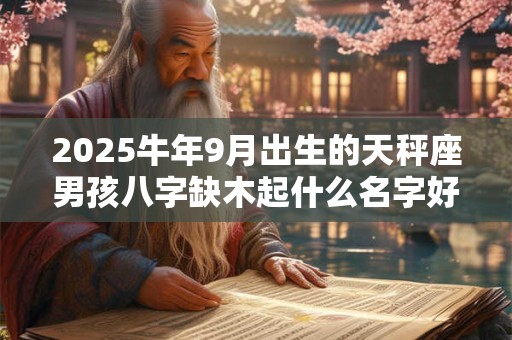 详细阅读:2025牛年9月出生的天秤座男孩八字缺木起什么名字好? 2025牛年9月出生的天秤座男孩八字缺木起什么名字好?