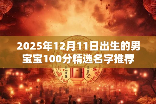 2025年12月11日出生的男宝宝100分精选名字推荐