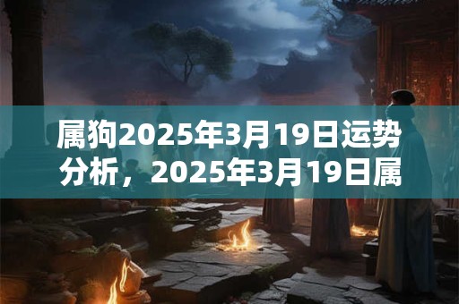 属狗2025年3月19日运势分析，2025年3月19日属狗运气详解
