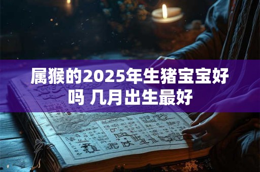 属猴的2025年生猪宝宝好吗 几月出生最好