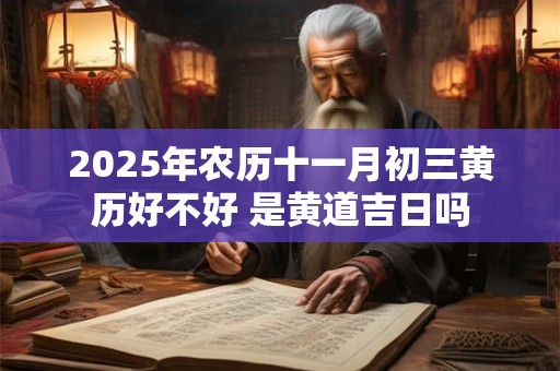 2025年农历十一月初三黄历好不好 是黄道吉日吗