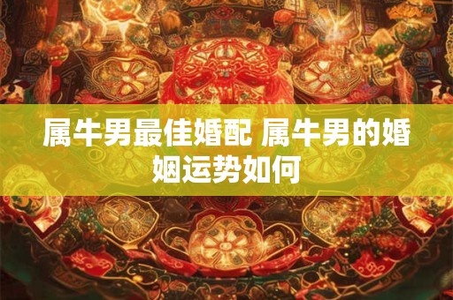 属牛男最佳婚配 属牛男的婚姻运势如何
