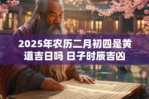 2025年农历二月初四是黄道吉日吗 日子时辰吉凶