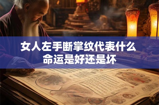 女人左手断掌纹代表什么 命运是好还是坏