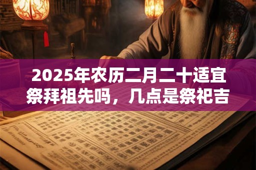 2025年农历二月二十适宜祭拜祖先吗，几点是祭祀吉时？