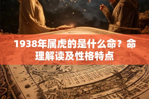 1938年属虎的是什么命？命理解读及性格特点