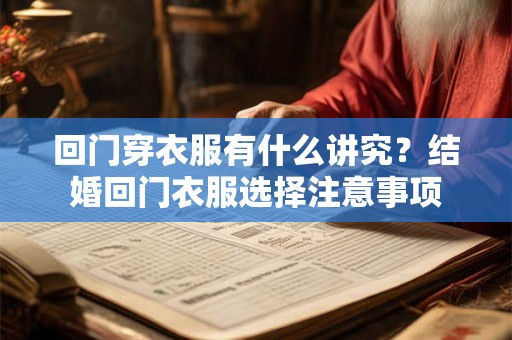 回门穿衣服有什么讲究？结婚回门衣服选择注意事项