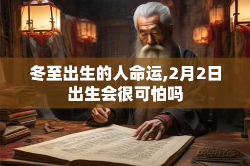 冬至出生的人命运,2月2日出生会很可怕吗