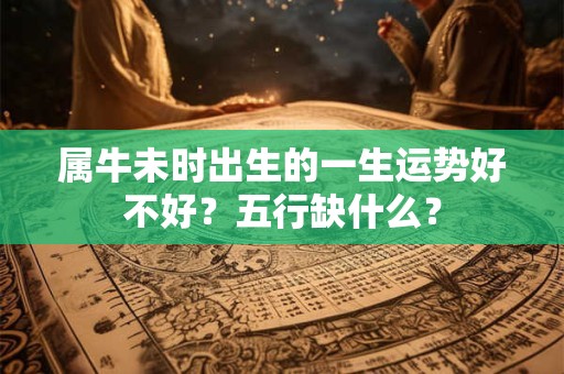属牛未时出生的一生运势好不好？五行缺什么？