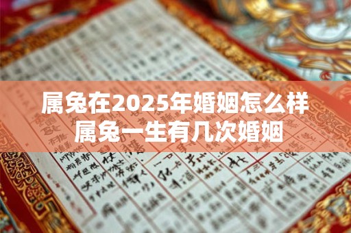 属兔在2025年婚姻怎么样 属兔一生有几次婚姻