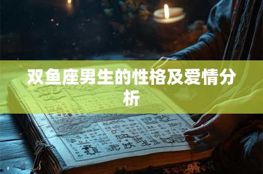 双鱼座男生的性格及爱情分析