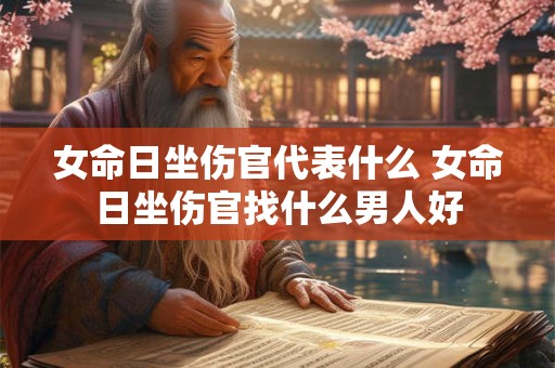 女命日坐伤官代表什么 女命日坐伤官找什么男人好