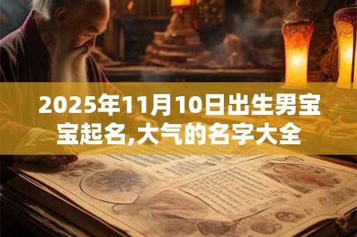 2025年11月10日出生男宝宝起名,大气的名字大全