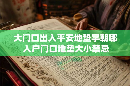 详细阅读:大门口出入平安地垫字朝哪 入户门口地垫大小禁忌 大门口出入平安地垫字朝哪 入户门口地垫大小禁忌