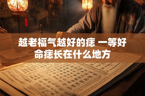 越老福气越好的痣 一等好命痣长在什么地方