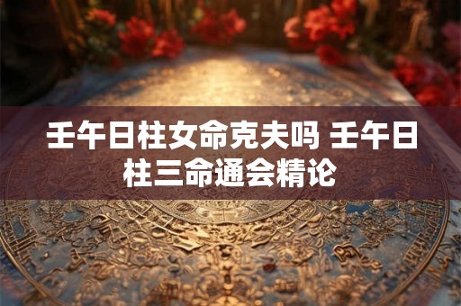 壬午日柱女命克夫吗 壬午日柱三命通会精论