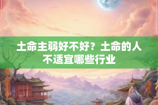 土命主弱好不好？土命的人不适宜哪些行业