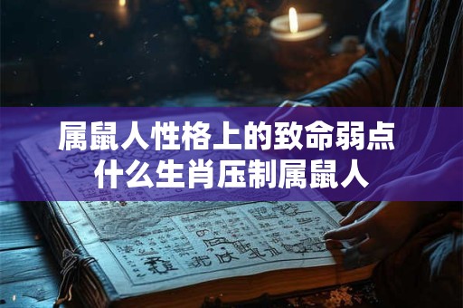 属鼠人性格上的致命弱点 什么生肖压制属鼠人