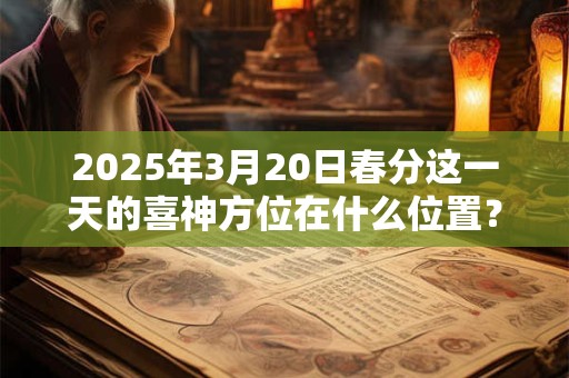 2025年3月20日春分这一天的喜神方位在什么位置？
