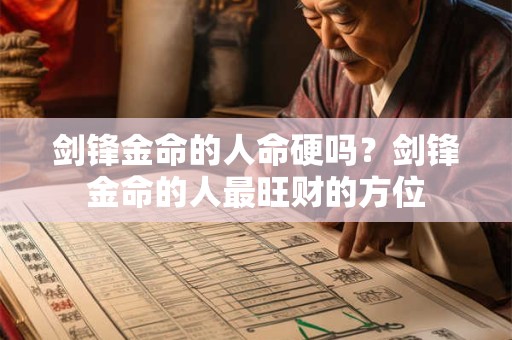 剑锋金命的人命硬吗？剑锋金命的人最旺财的方位