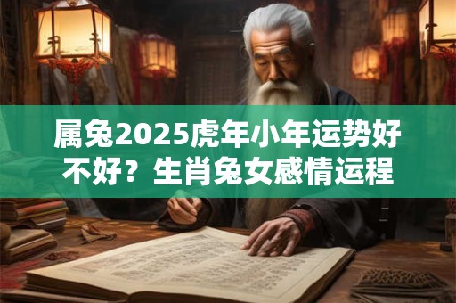 属兔2025虎年小年运势好不好？生肖兔女感情运程