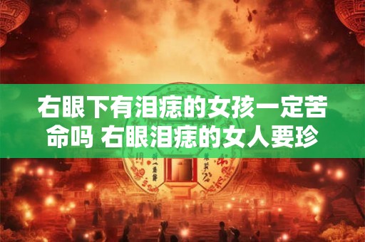 右眼下有泪痣的女孩一定苦命吗 右眼泪痣的女人要珍惜