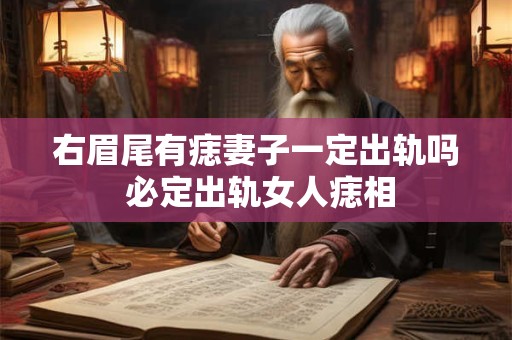 右眉尾有痣妻子一定出轨吗 必定出轨女人痣相
