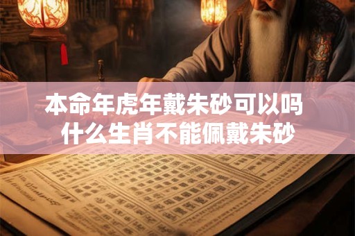 本命年虎年戴朱砂可以吗 什么生肖不能佩戴朱砂