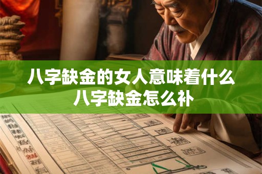 八字缺金的女人意味着什么 八字缺金怎么补