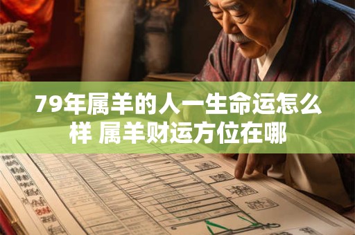 79年属羊的人一生命运怎么样 属羊财运方位在哪